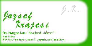 jozsef krajcsi business card